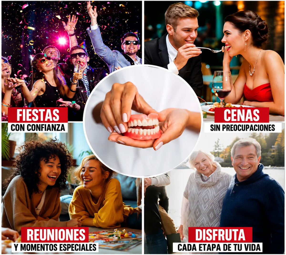 Prótesis Dental Completa con Soporte Esquelético (Sonrisa Firme y Natural)