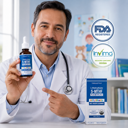 L-Methylfolato 5-MTHF KIDS (Suplemento #1 para el desarrollo de los niños)