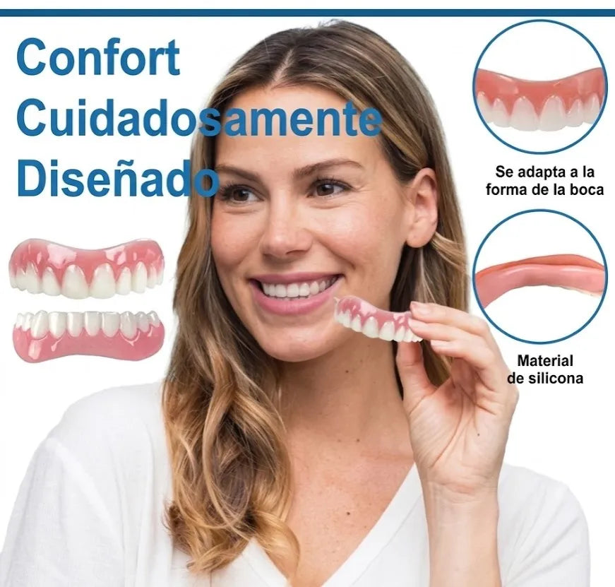 Prótesis dental de silicona profesional ajustable