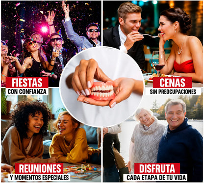 Prótesis Dental Completa con Soporte Esquelético (Sonrisa Firme y Natural)